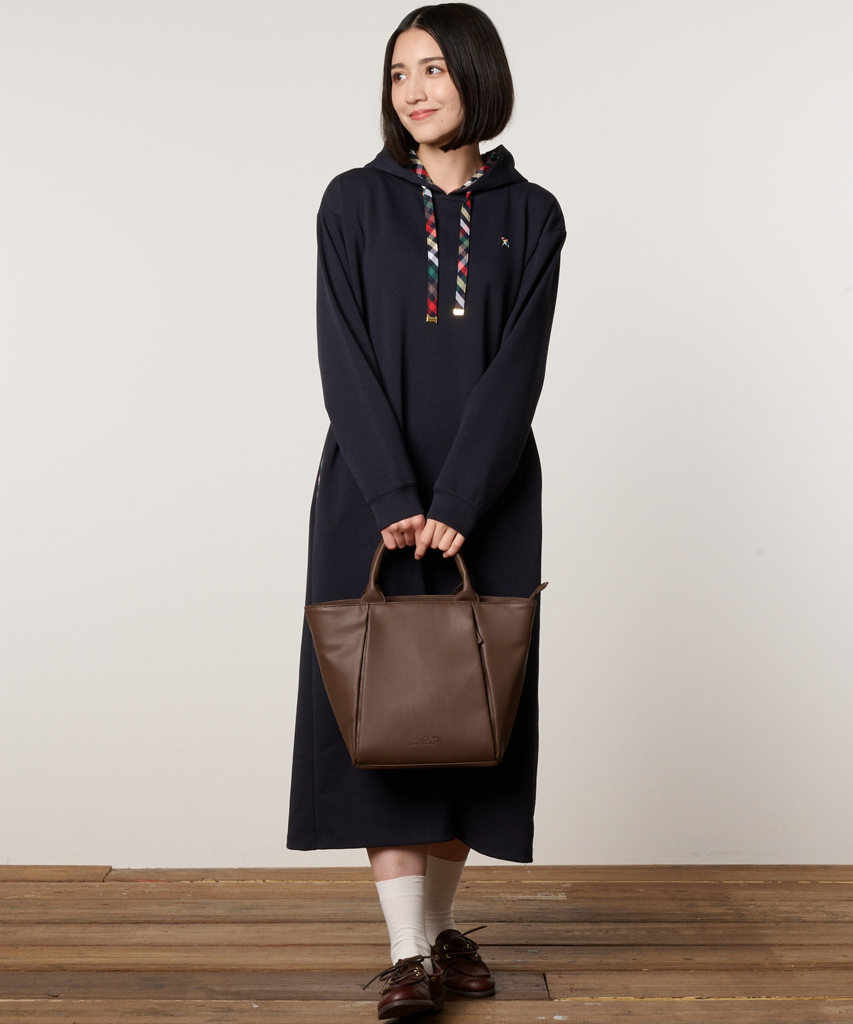 フェイクレザー　2WAYトート