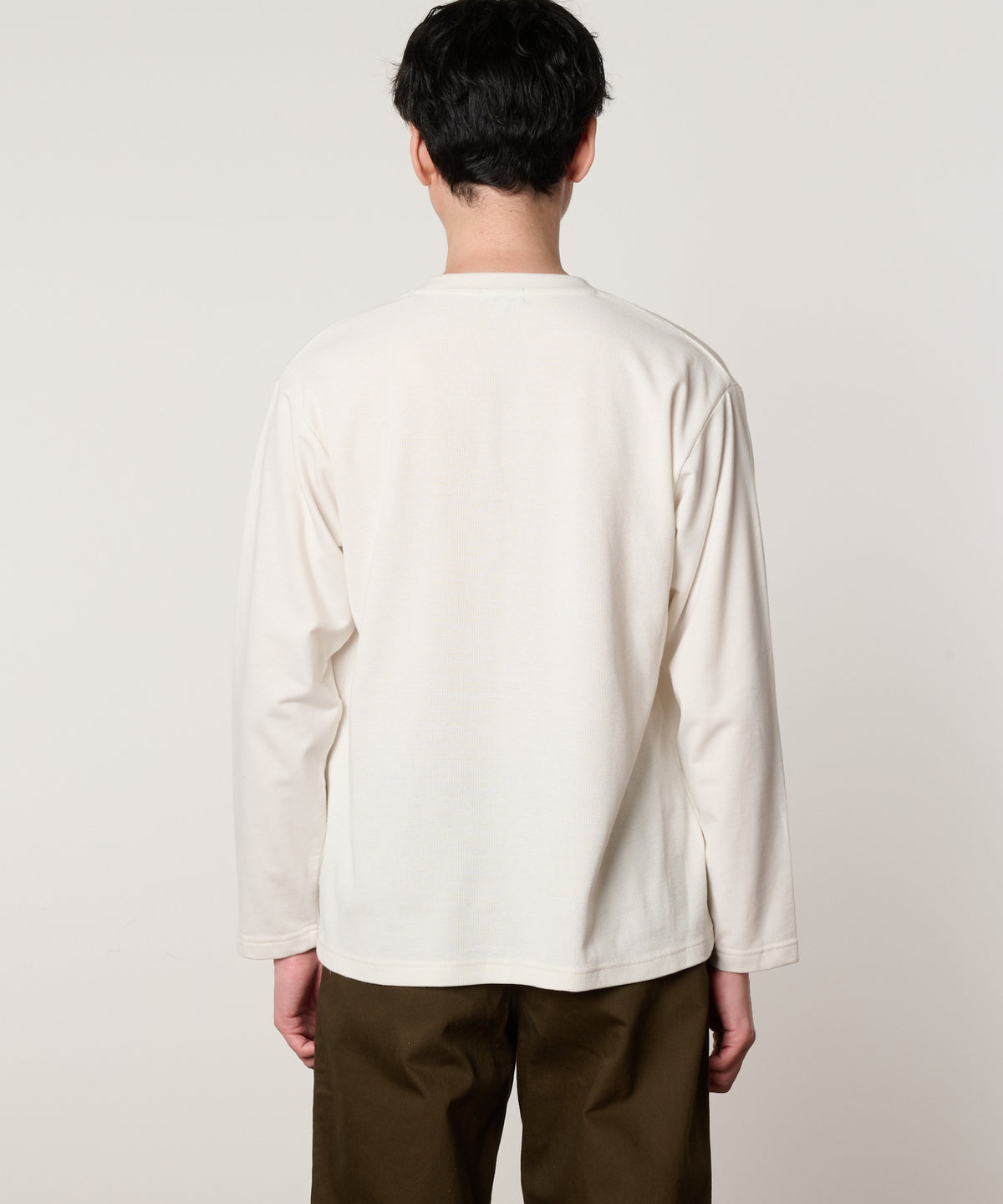 サーフニット異素材ドッキング　シェアロングTシャツ