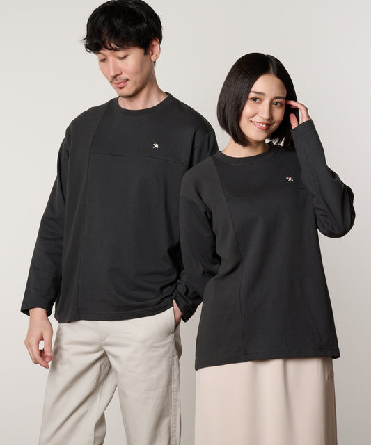 Arnold Palmer　 サーフニット異素材ドッキング　シェアロングTシャツ