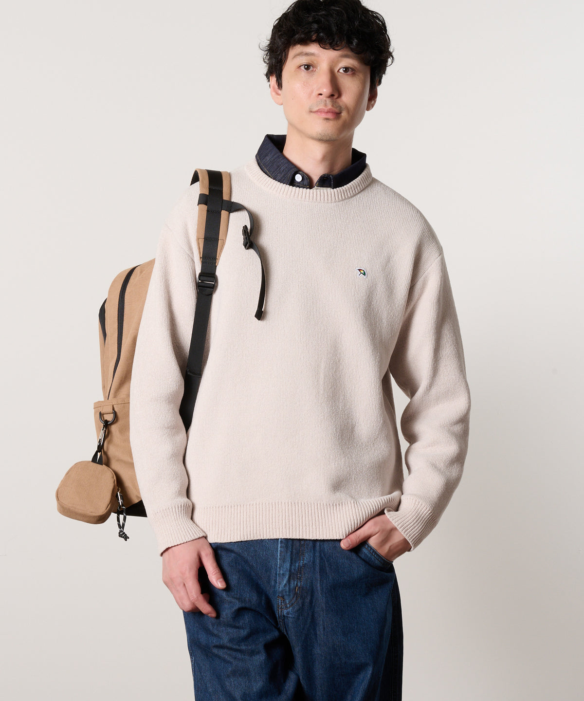 【ポイント10倍】3SEDAI　つながるニット　シェアプルオーバー
