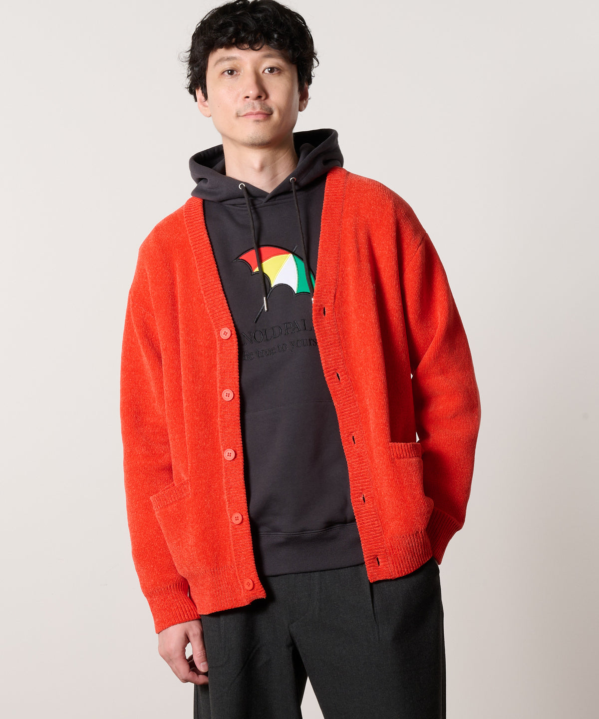 【ポイント10倍】3SEDAI　つながるニット　シェアカーディガン