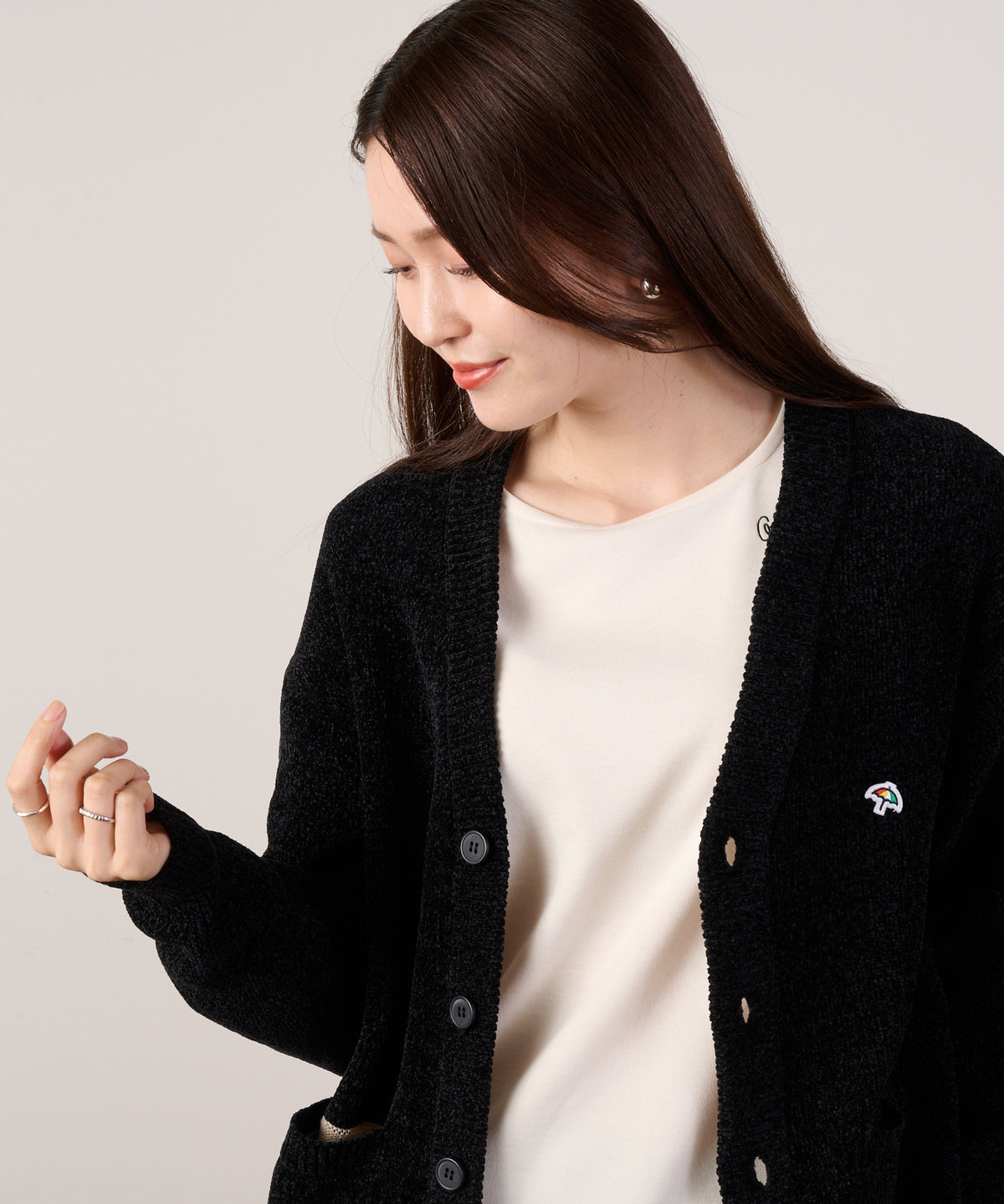 【ポイント10倍】3SEDAI　つながるニット　シェアカーディガン