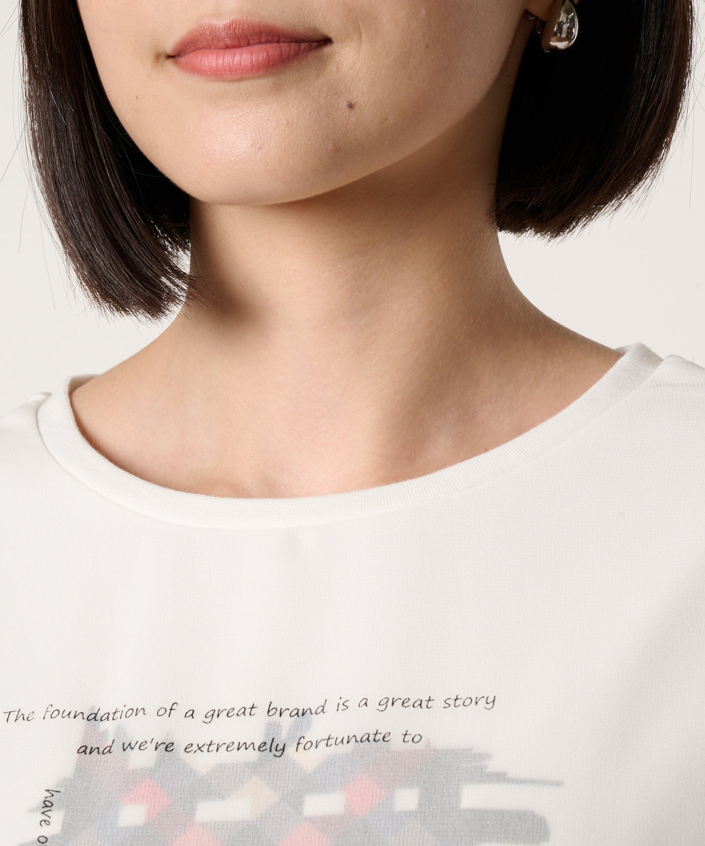 レイヤードグラフィックTシャツ