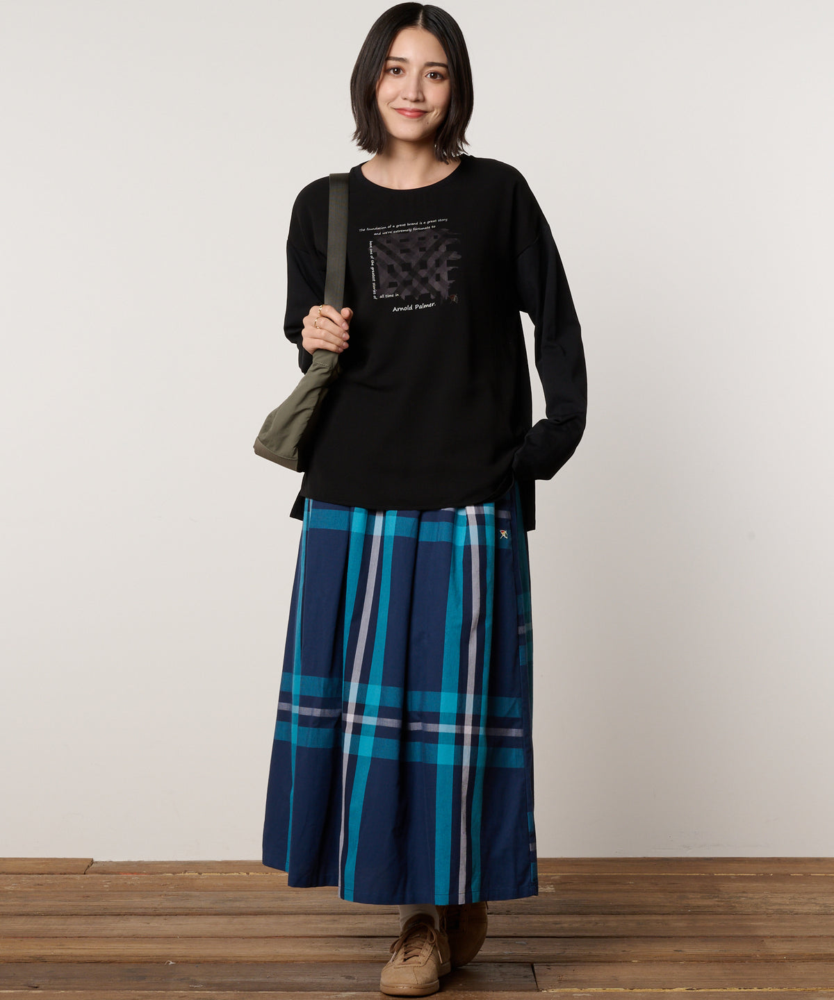 レイヤードグラフィックTシャツ