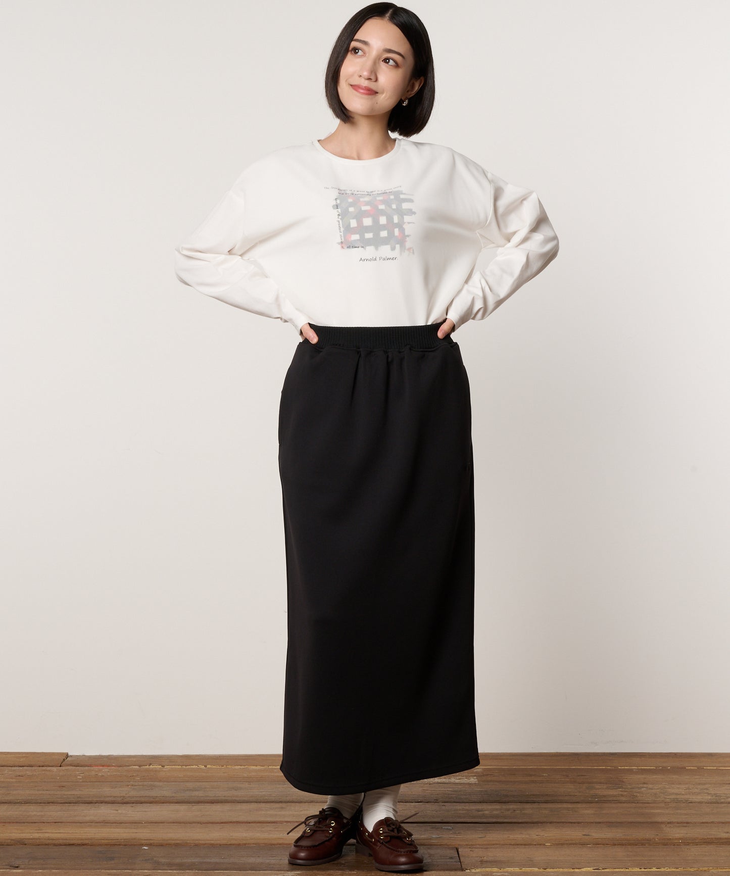 レイヤードグラフィックTシャツ