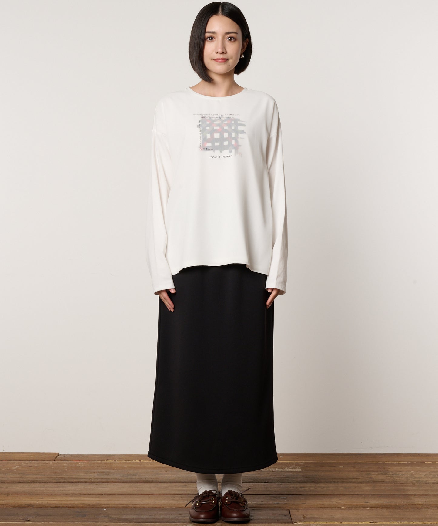 レイヤードグラフィックTシャツ