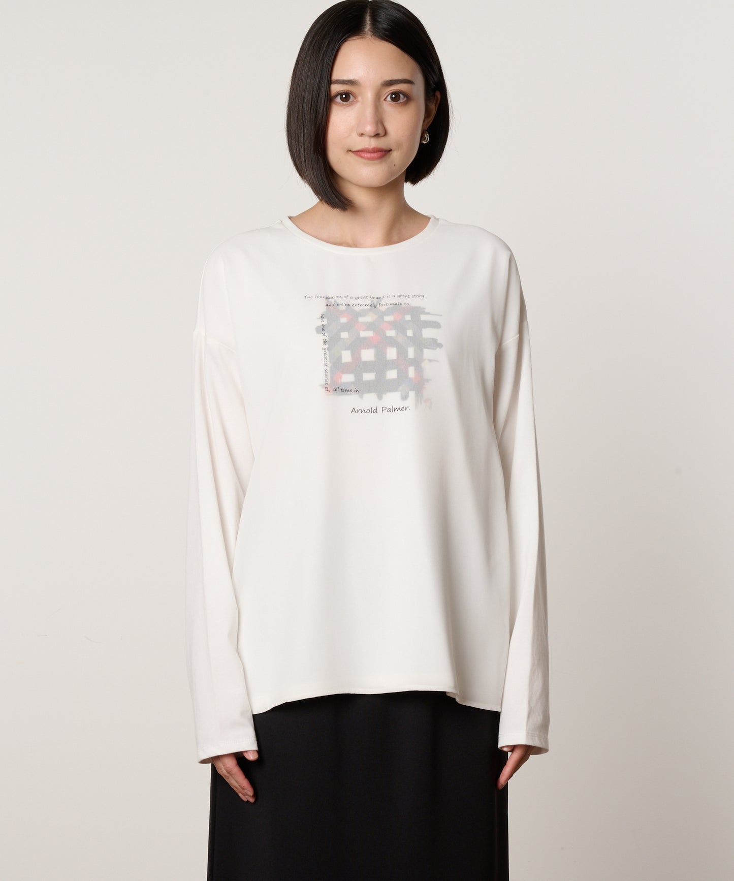レイヤードグラフィックTシャツ