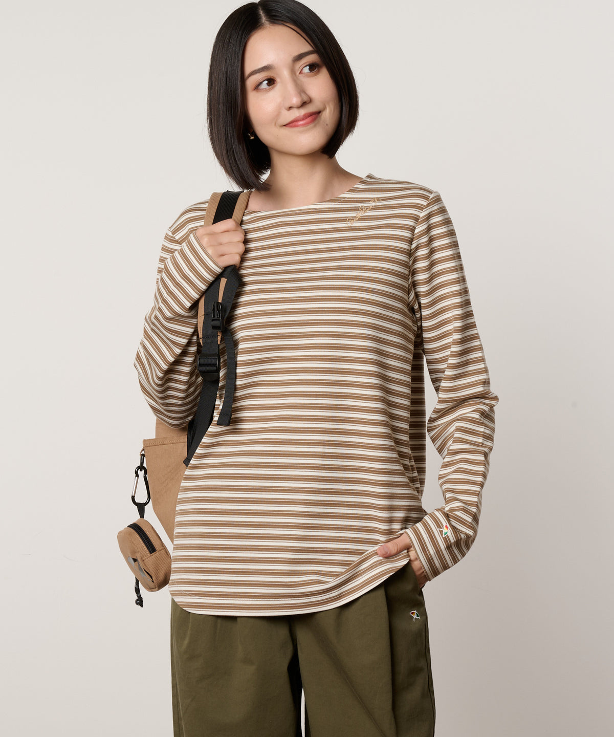 パーマー　ワンポイント　ロングスリーブTシャツ