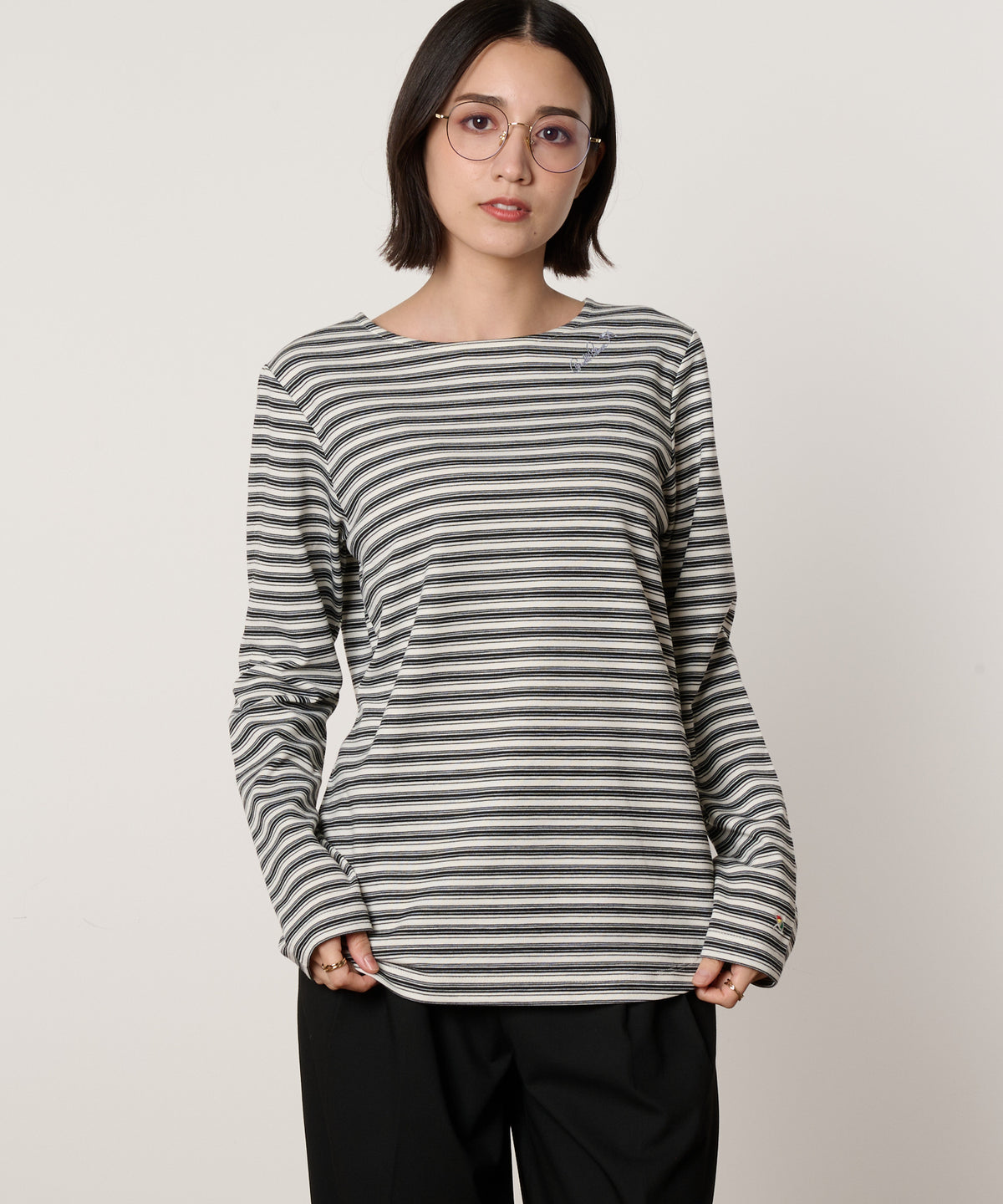 パーマー　ワンポイント　ロングスリーブTシャツ