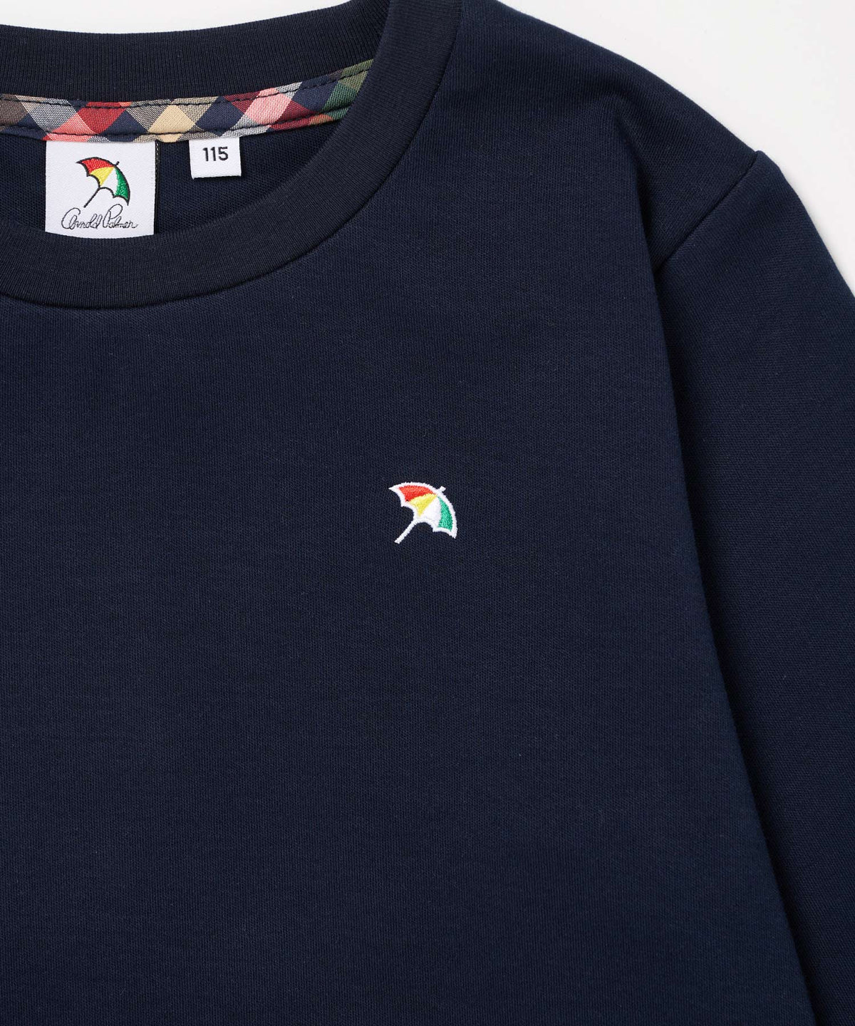【通常配送】コットンスムースラウンドヘムロングTシャツ【キッズ】