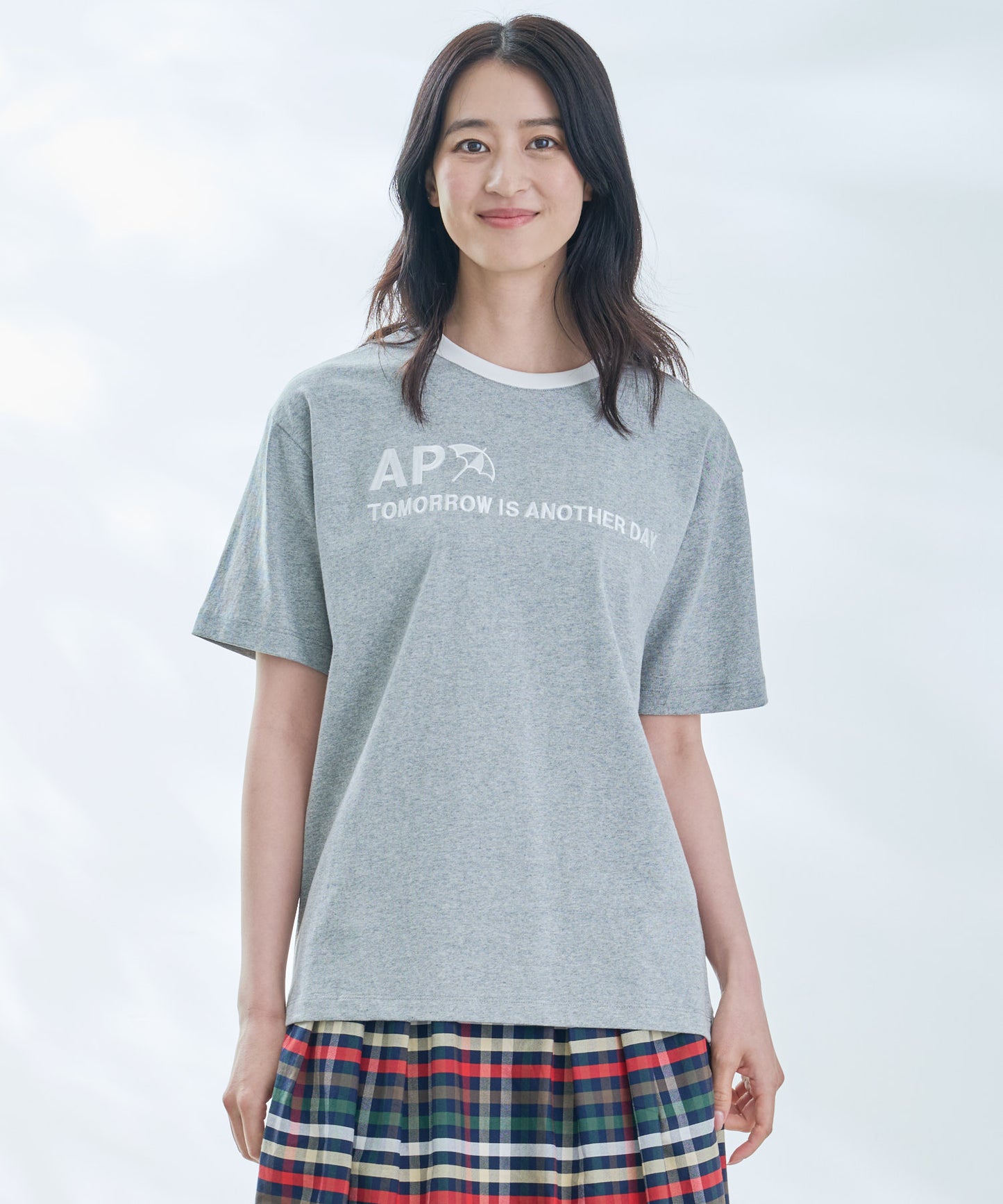 【残り2点】シェア ロゴプリント トリムTシャツ