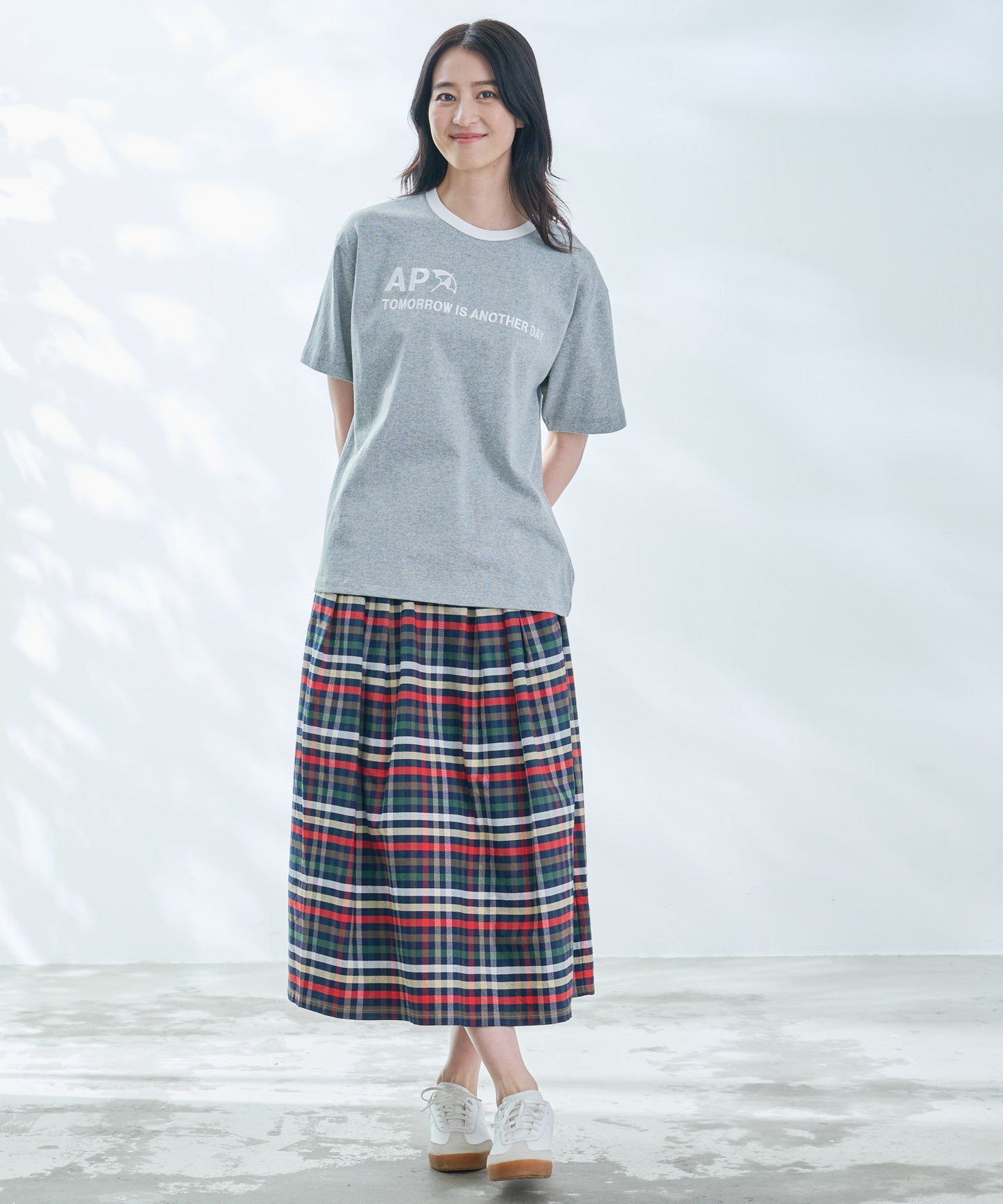 【残り2点】シェア ロゴプリント トリムTシャツ