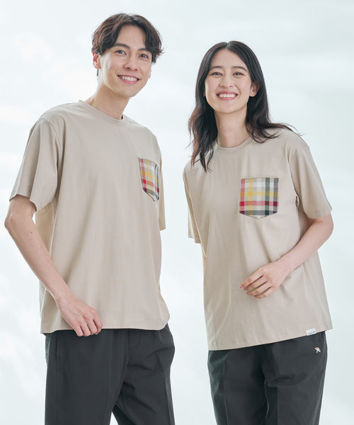 アーノルド パーマー(Arnold Palmer)シェア パーマーチェックリブポケットTシャツ