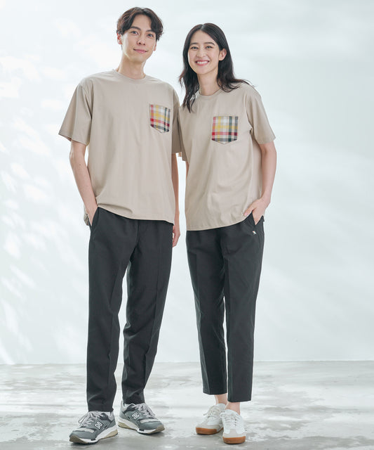 Arnold Palmer　シェア パーマーチェックリブポケットTシャツ