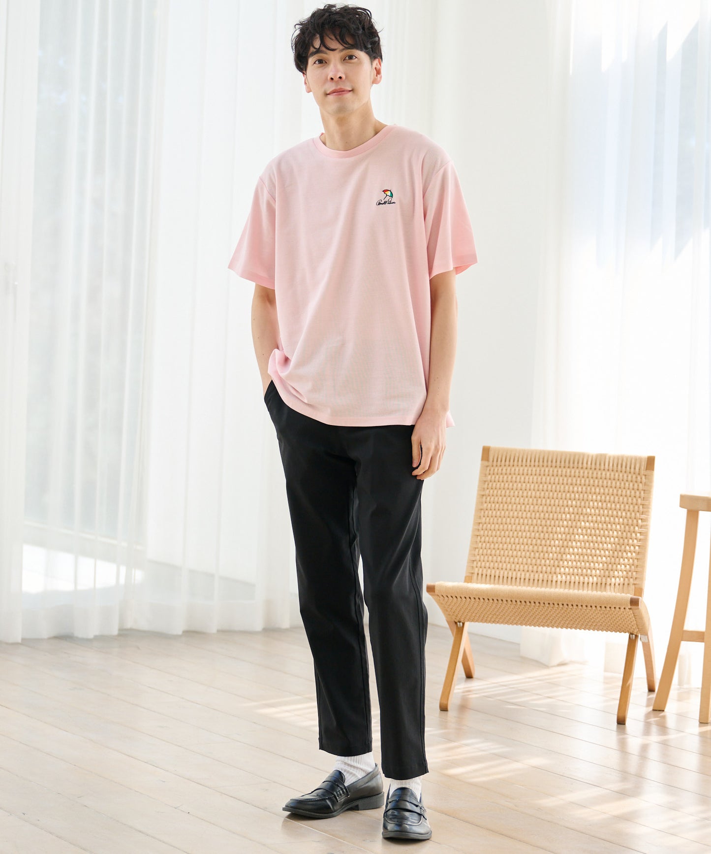 【期間限定 セール】 シェア カノコ ワンポイント刺繍Tシャツ