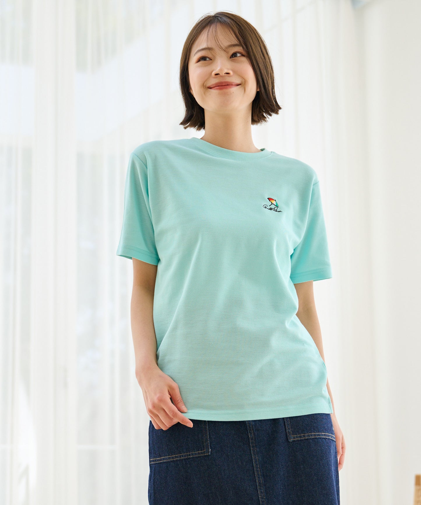 【期間限定 セール】 シェア カノコ ワンポイント刺繍Tシャツ