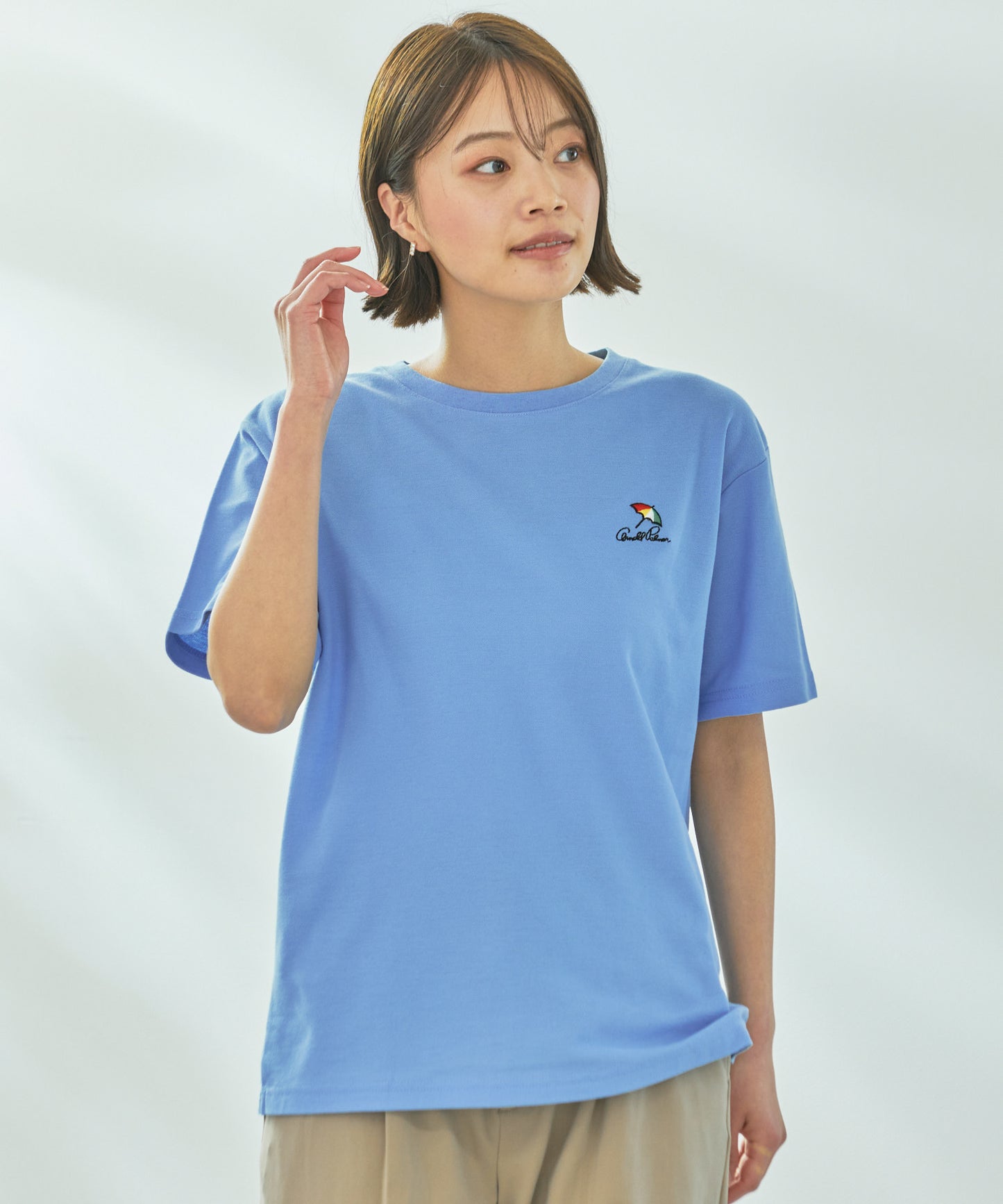 【期間限定 セール】 シェア カノコ ワンポイント刺繍Tシャツ