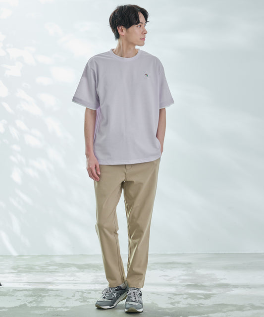 Arnold Palmer　シャンブレー鹿の子 フェイクレイヤードTシャツ