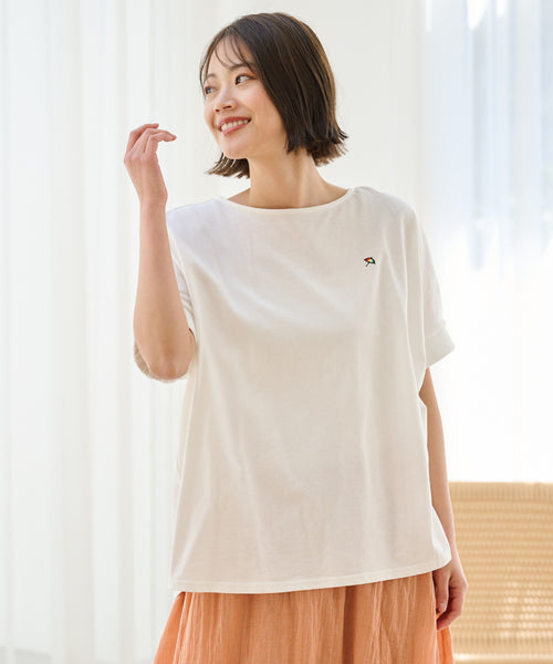 さらラクカットソー ドルマンTシャツ
