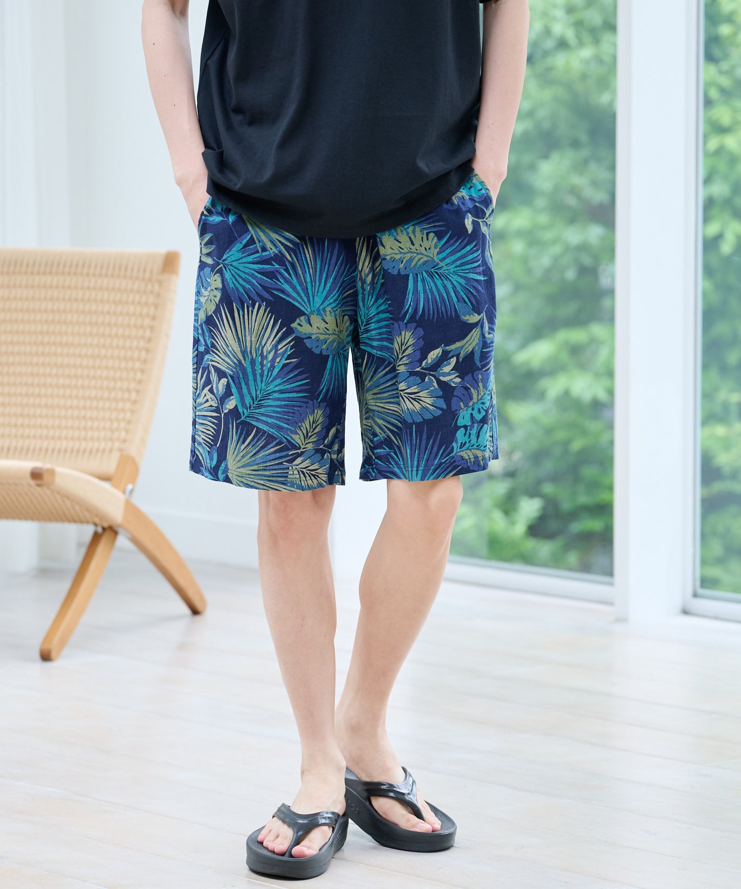 リゾート柄 ショートパンツ