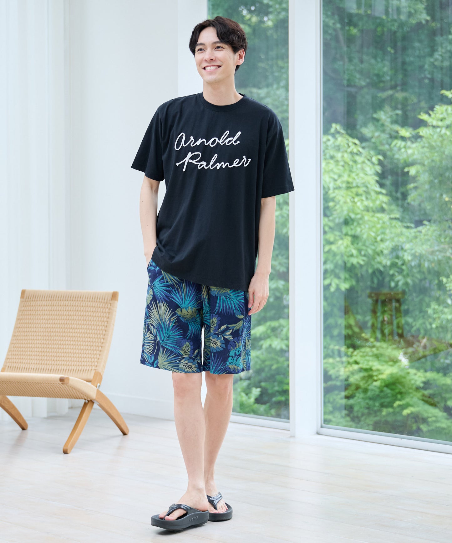 リゾート柄 ショートパンツ