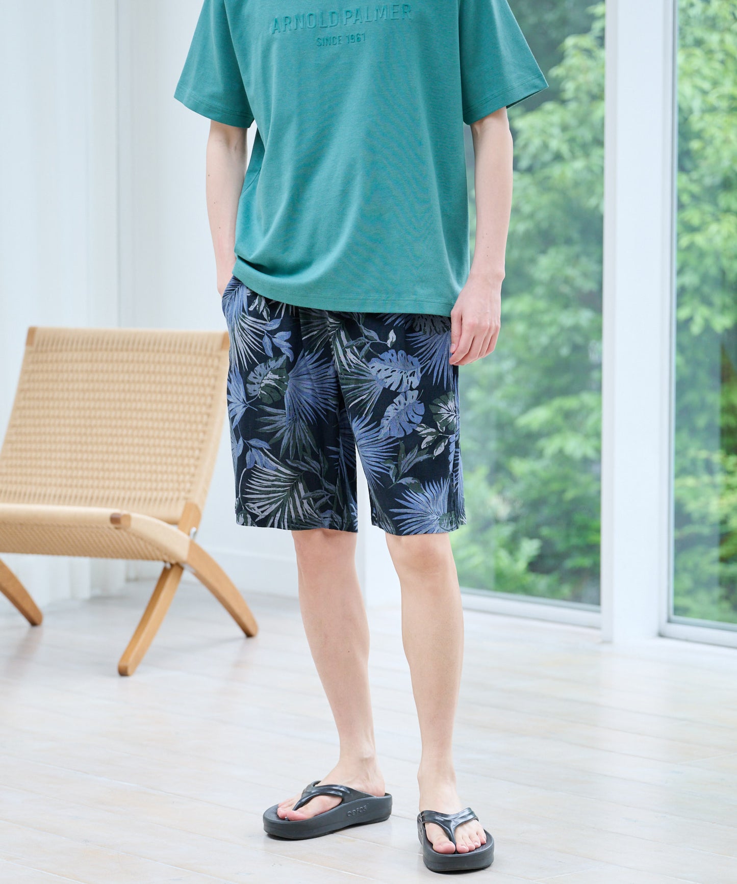 リゾート柄 ショートパンツ