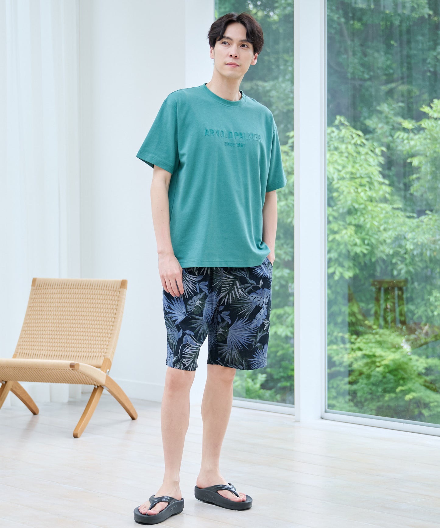 リゾート柄 ショートパンツ