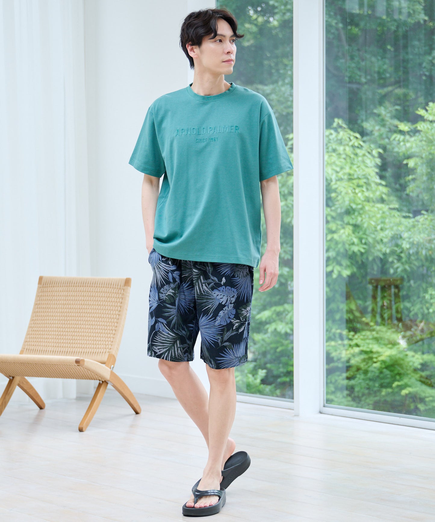 リゾート柄 ショートパンツ