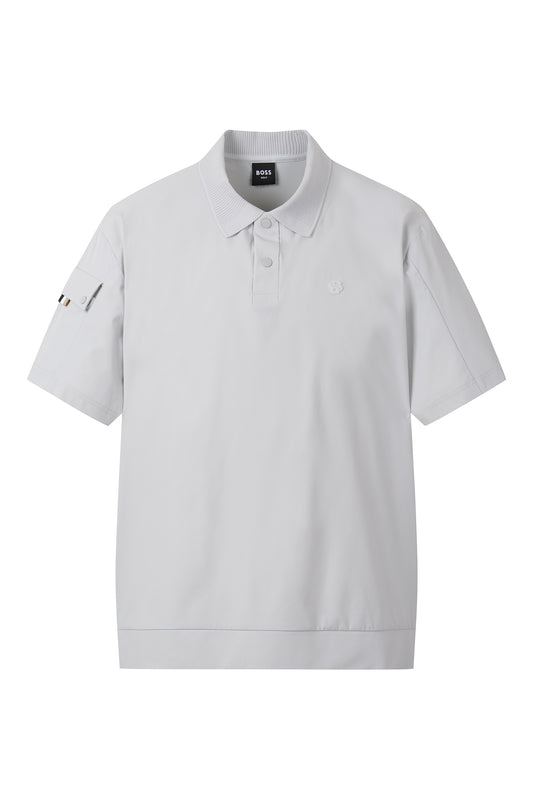 BOSS GOLF　 SM M Woven Hybrid SS Polo, cl | ウーブン ハイブリッド 半袖ポロシャツ
