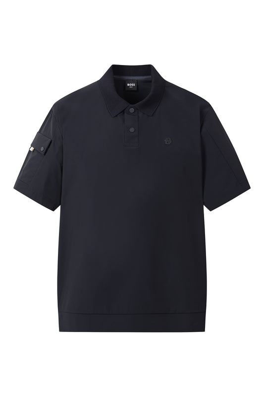 BOSS GOLF　SM M Woven Hybrid SS Polo, cl | ウーブン ハイブリッド 半袖ポロシャツ