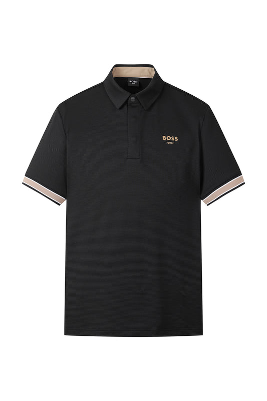 BOSS GOLF　SM M BWC Slv Point SS Polo | BWC ストライプ 半袖ポロシャツ