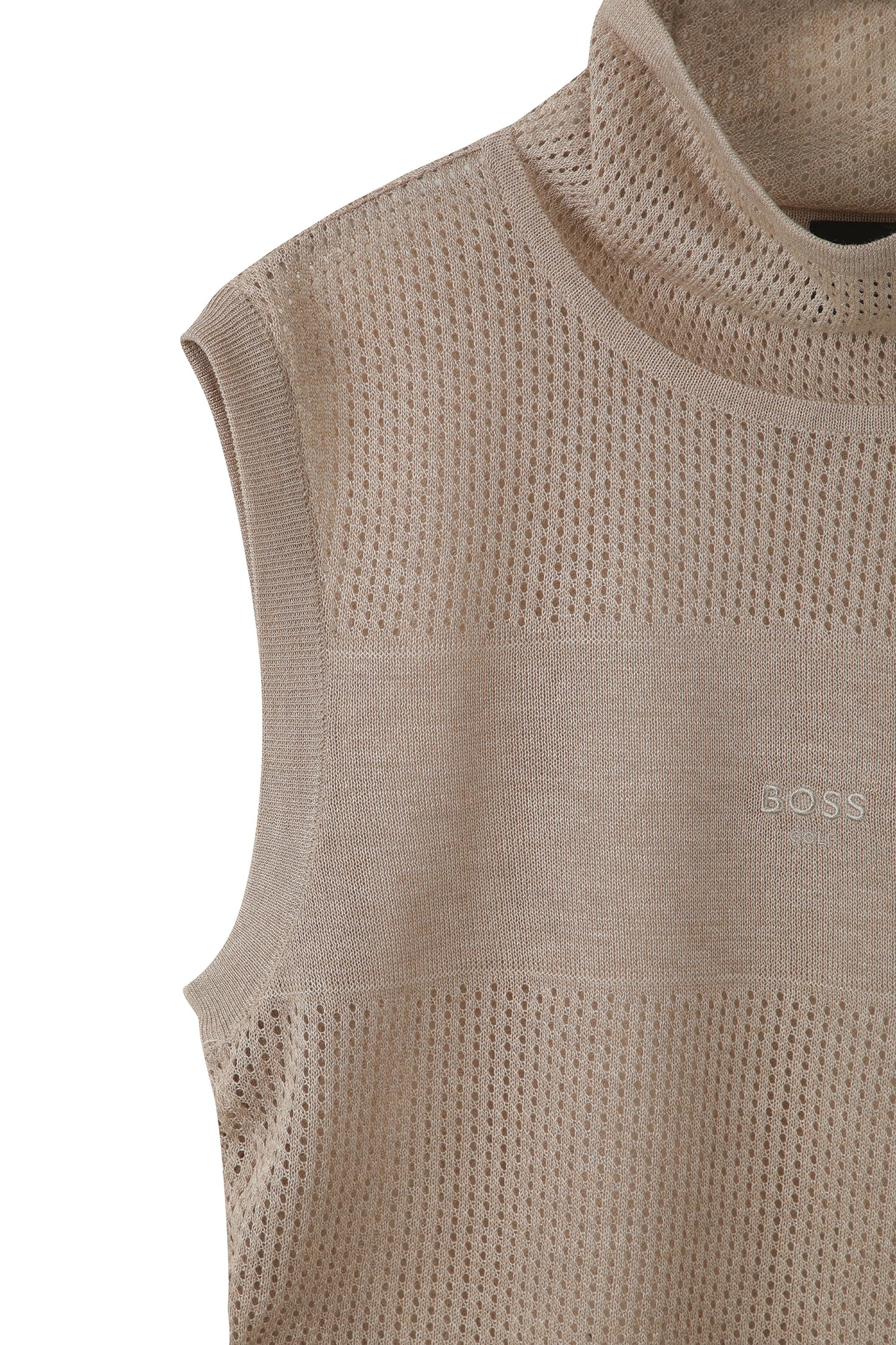 SM W Mesh Mock-Neck SW Vest | メッシュ モックネック スウェットベスト