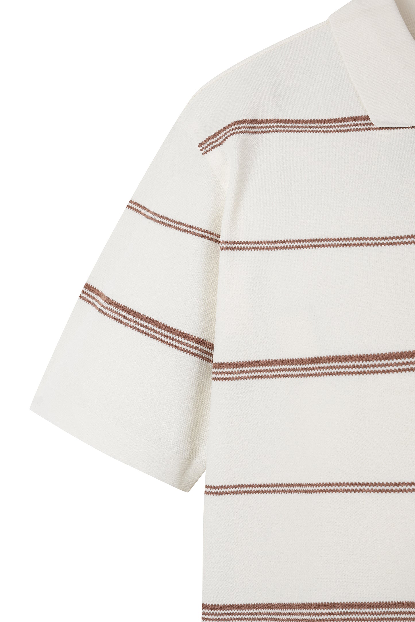 SS Stripe Polo Sweater | ストライプ 半袖ポロセーター