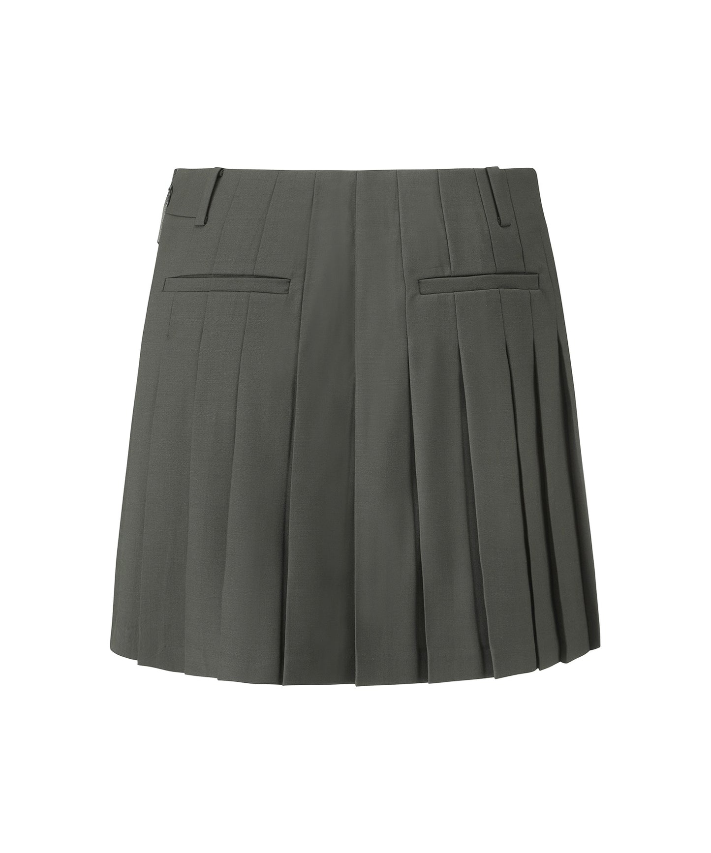 FA W Unbalanced Pleats Skirt |  アンバランス プリーツスカート