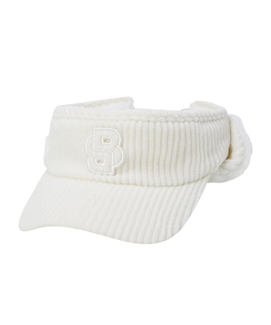BOSS GOLF　 W Corduroy Visor w.Ear Cover | コーデュロイ イヤーカバー付きバイザー