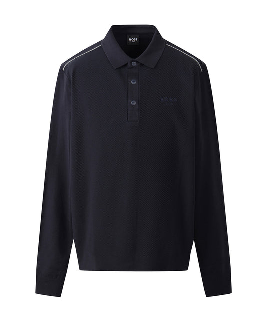 BOSS GOLF　 FA M Twill Textured Polo SW |  ツイルテクスチャー ポロスウェット