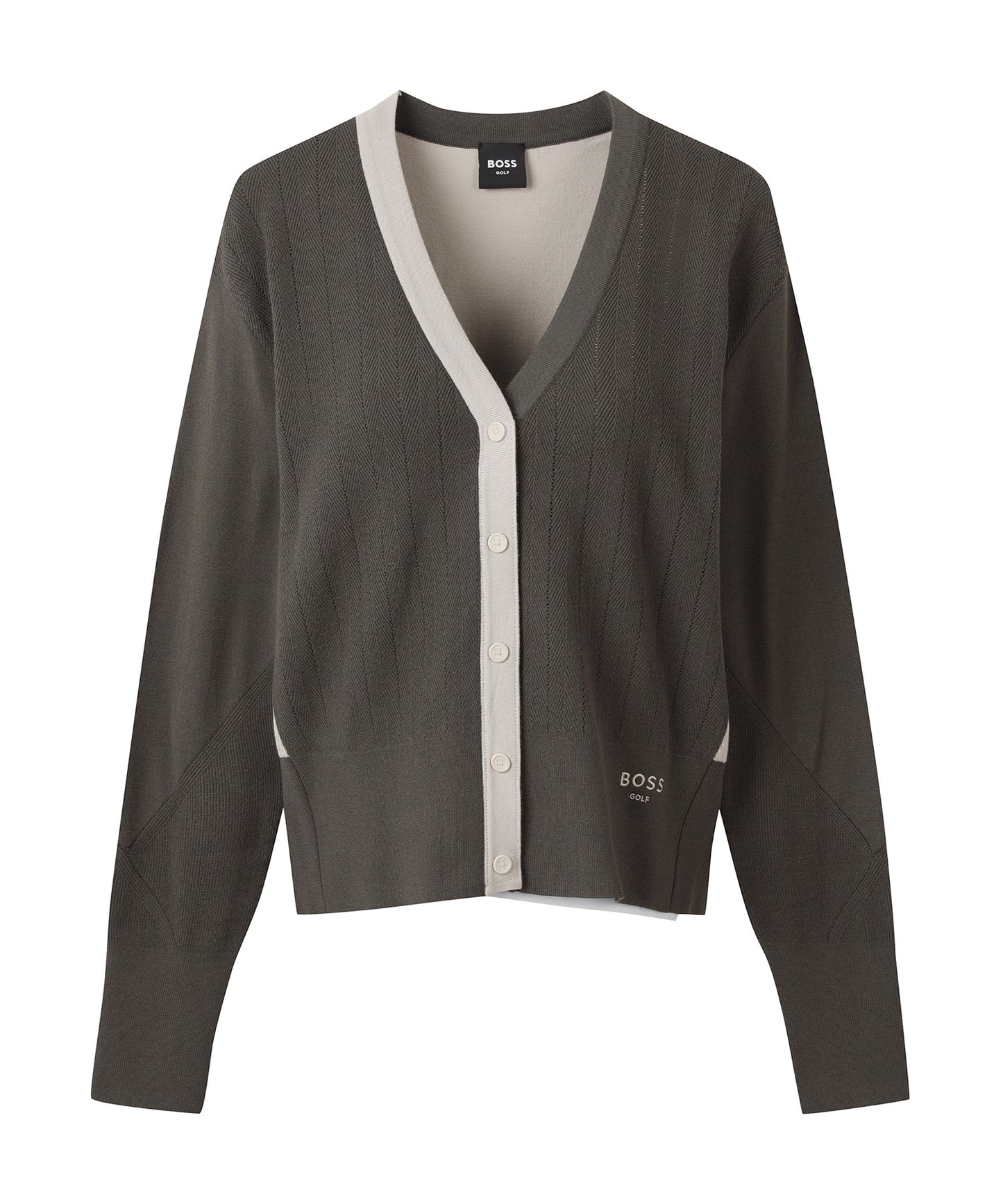 FA W V-neck Button Cardigan |  Vネックボタンカーディガン