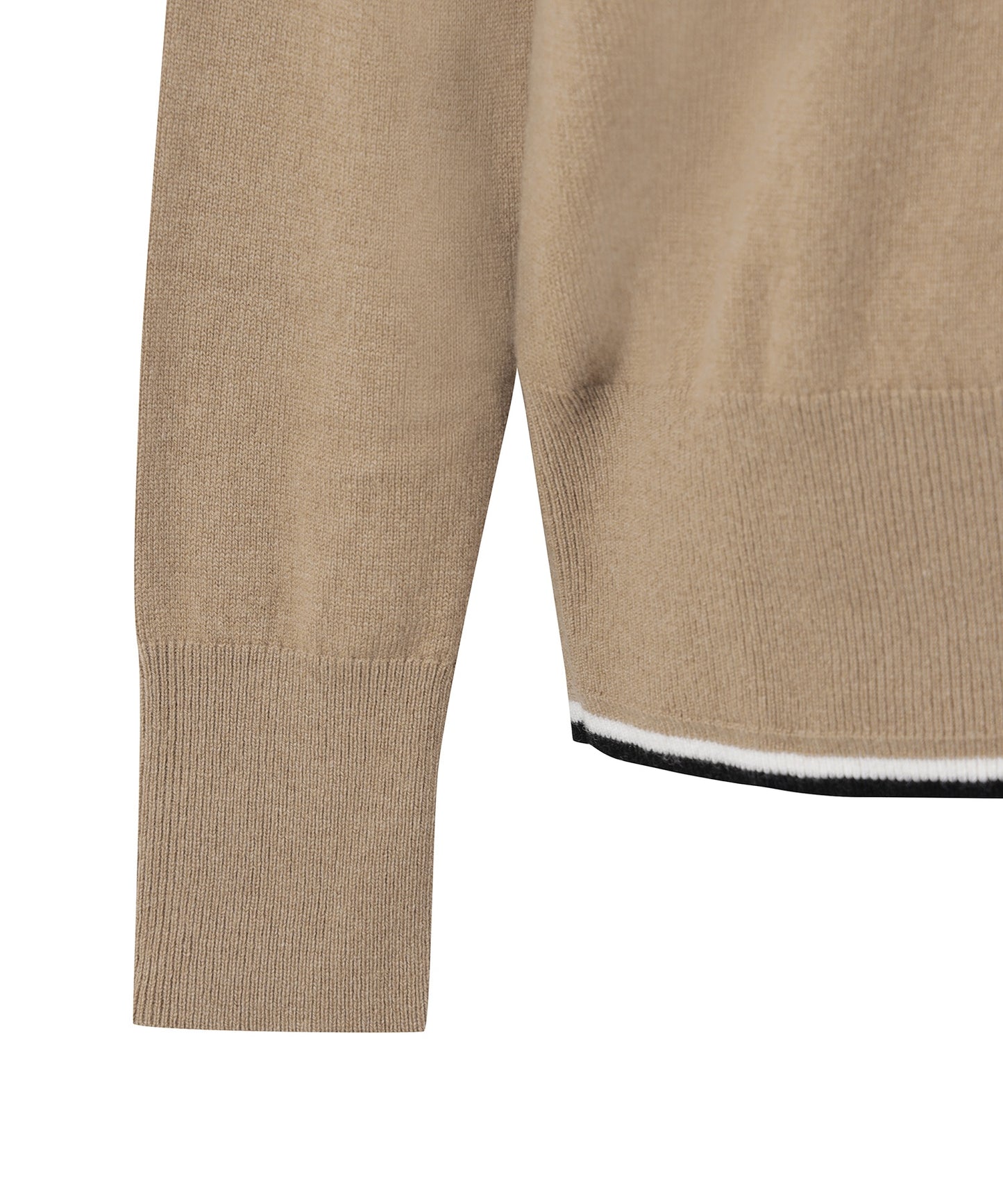 FA W Cashmere Chevron Polo SW | カシミヤ シェブロン ポロセーター