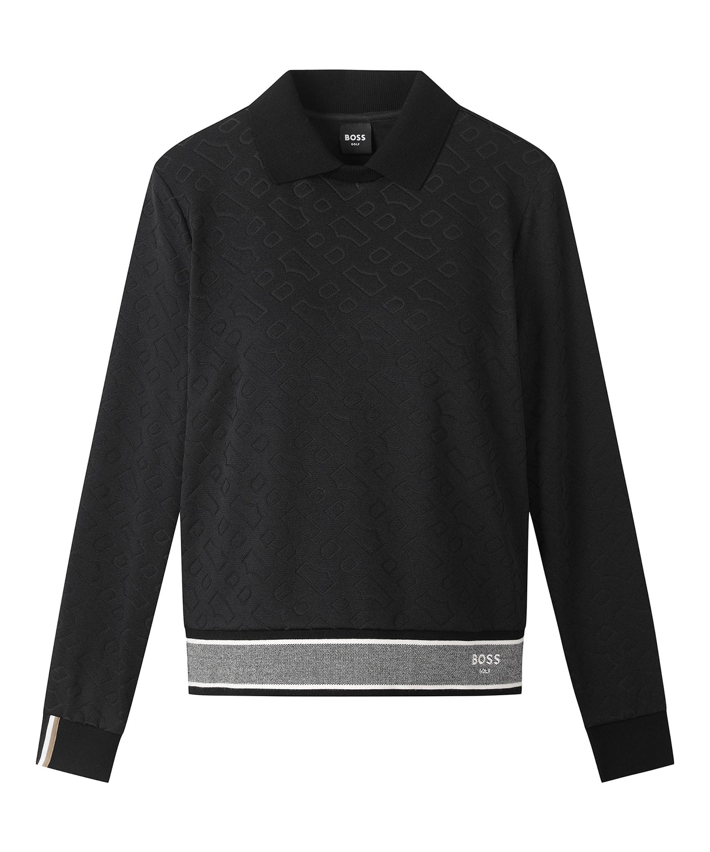 FA W Double B JQD LS Polo |  ダブルBロゴ 長袖ポロシャツ