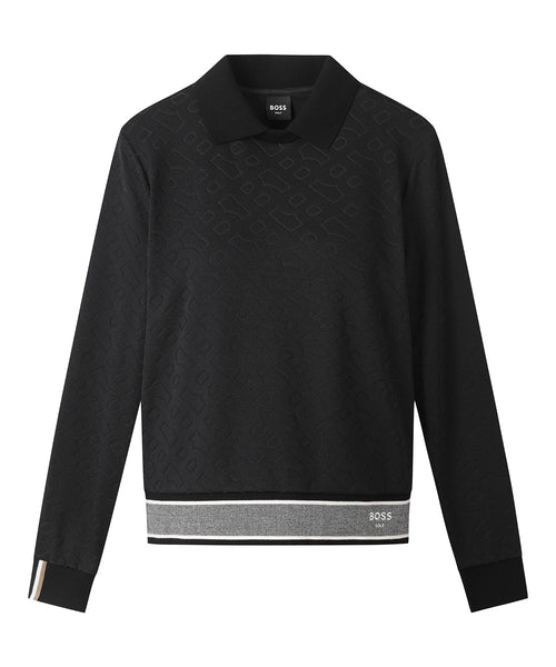 FA W Double B JQD LS Polo |  ダブルBロゴ 長袖ポロシャツ