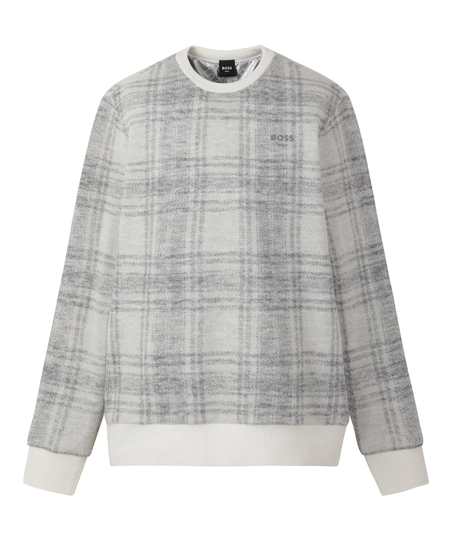 WT M Check Pattern Sweater, WP | チェック パターン バンピング スウェーター