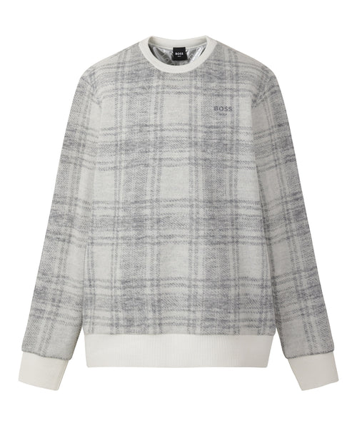 WT M Check Pattern Sweater, WP | チェック パターン バンピング スウェーター
