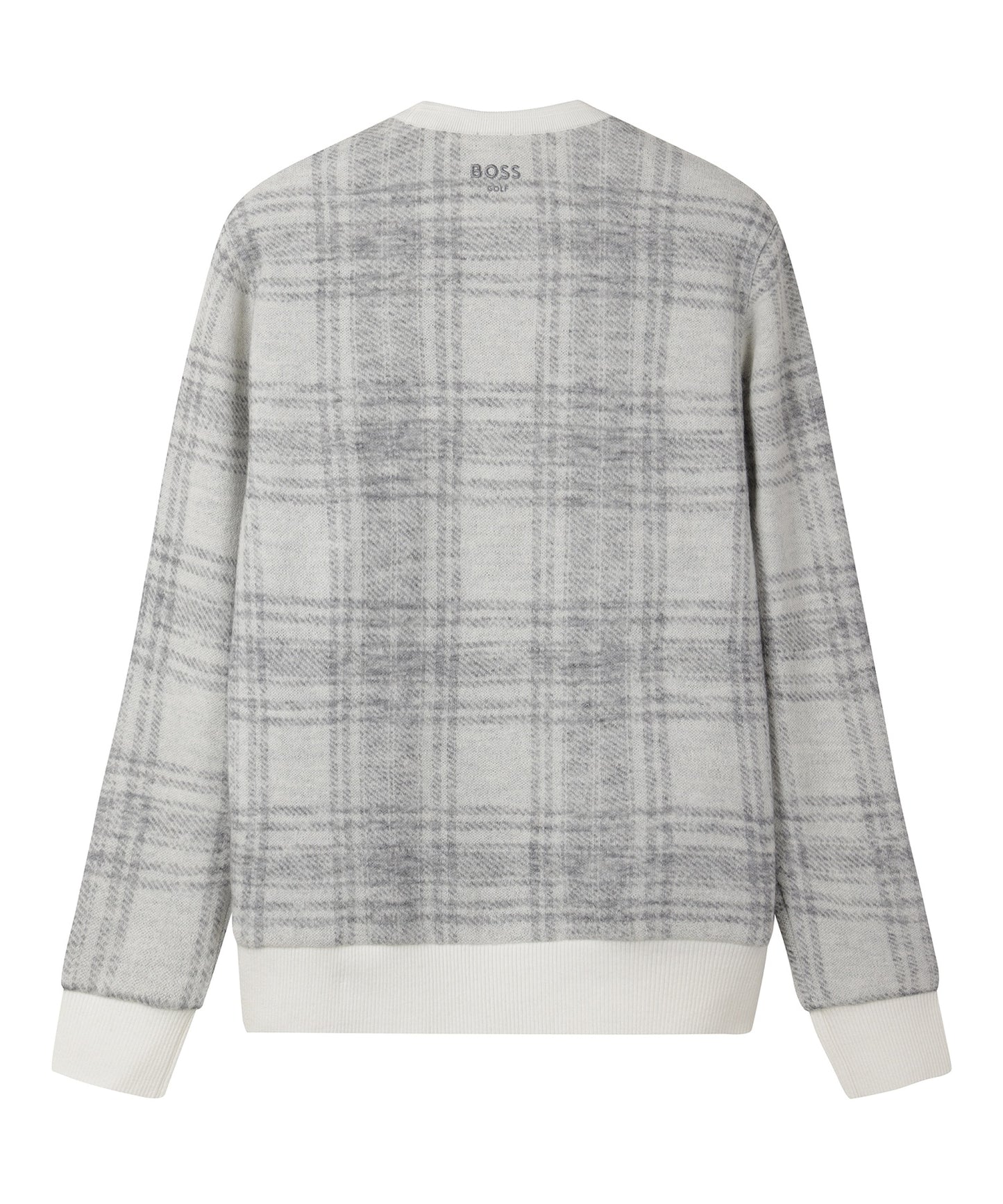 WT M Check Pattern Sweater, WP | チェック パターン バンピング スウェーター