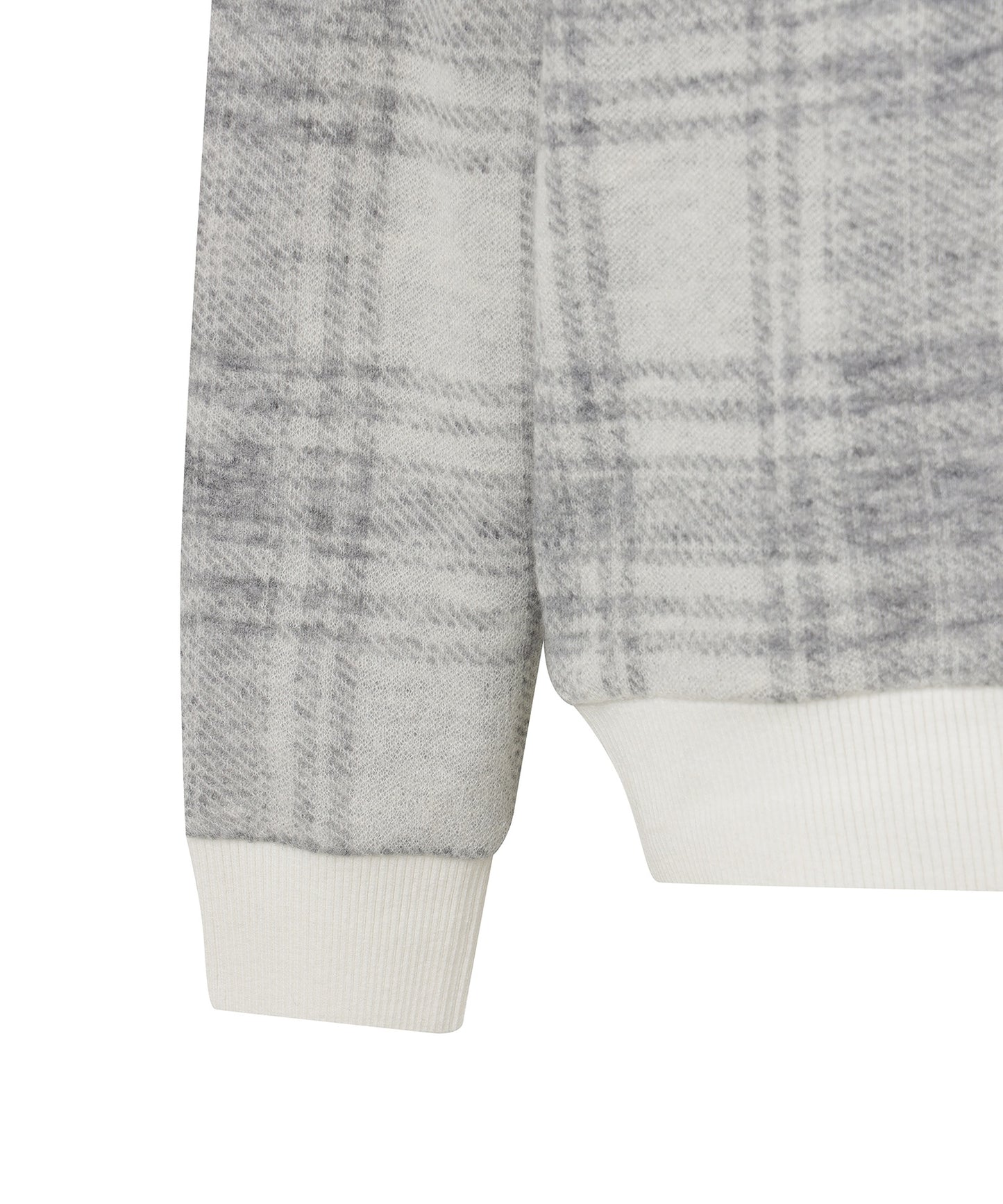 WT M Check Pattern Sweater, WP | チェック パターン バンピング スウェーター