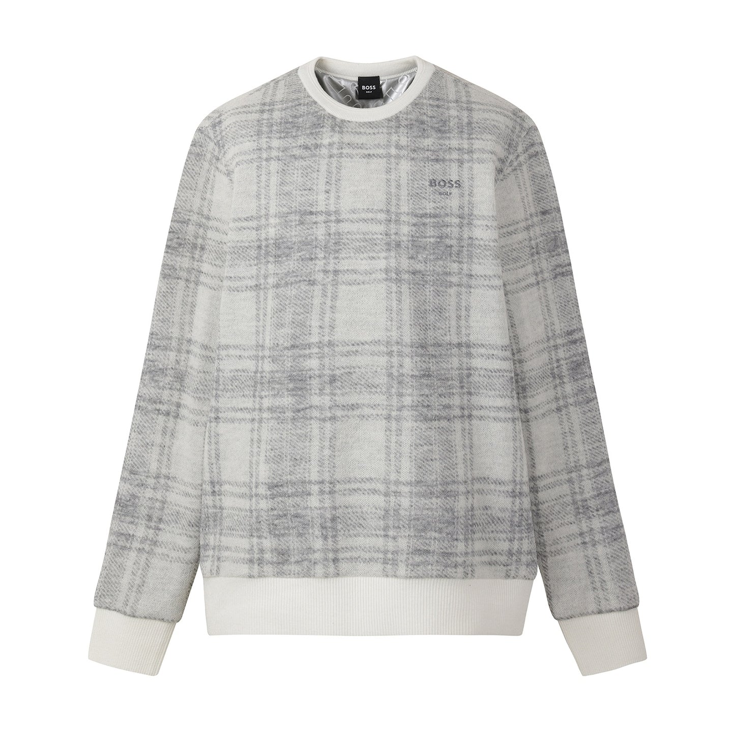 WT M Check Pattern Sweater, WP | チェック パターン バンピング スウェーター