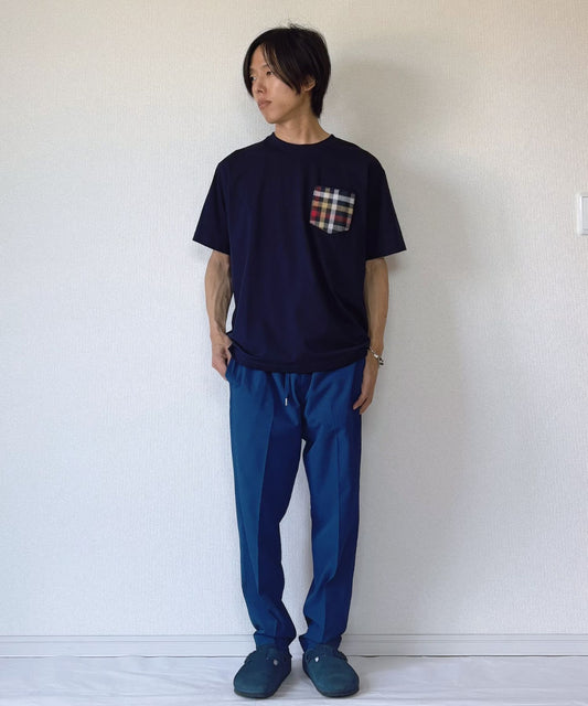 Arnold Palmer　シェア パーマーチェックリブポケットTシャツ