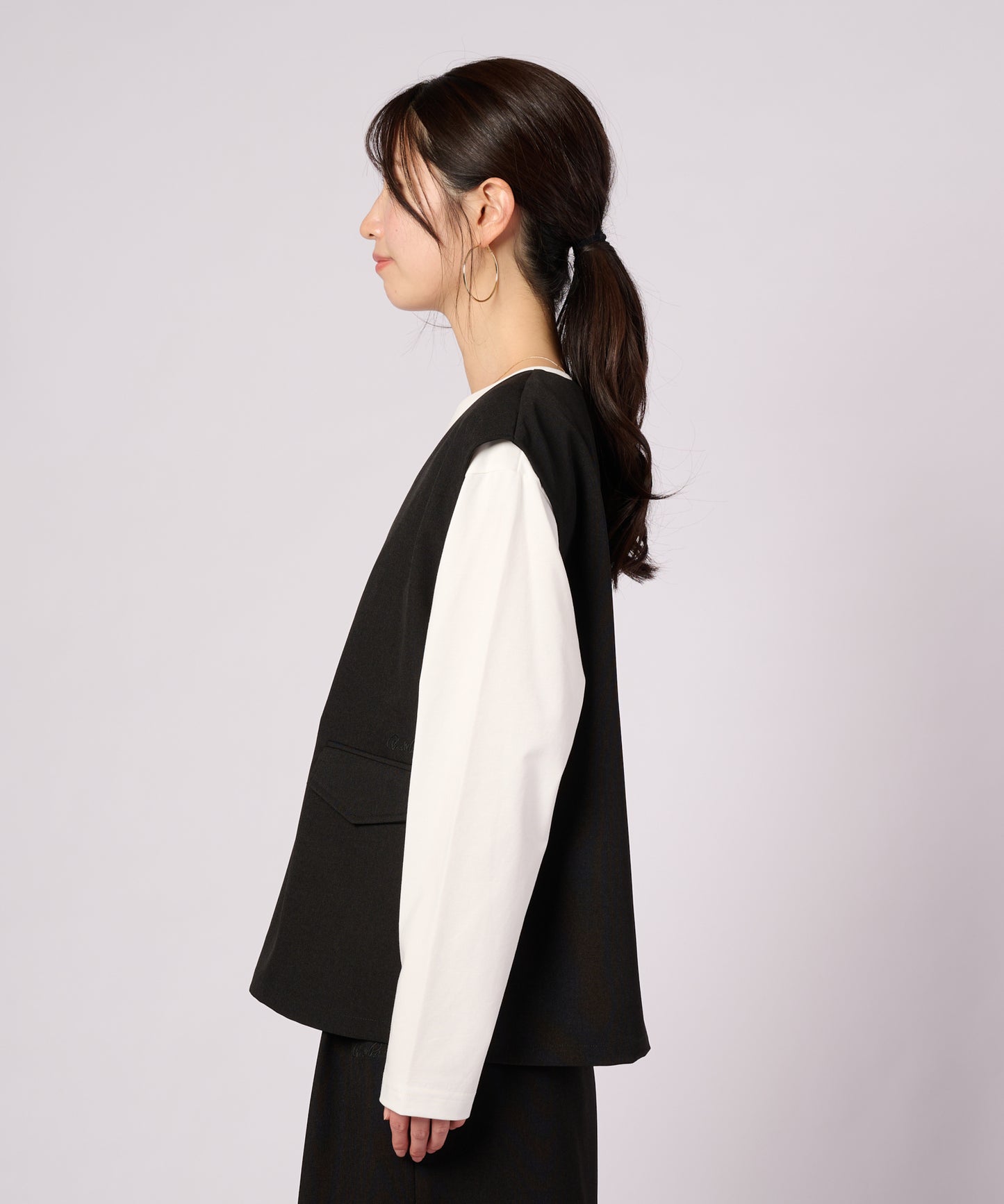 Vネック ジレベスト