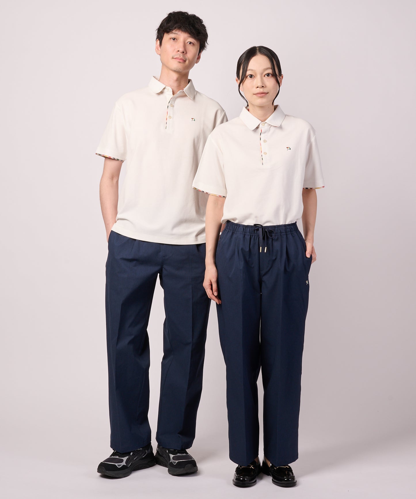 シェア パーマーチェック ドッキング ポロシャツ