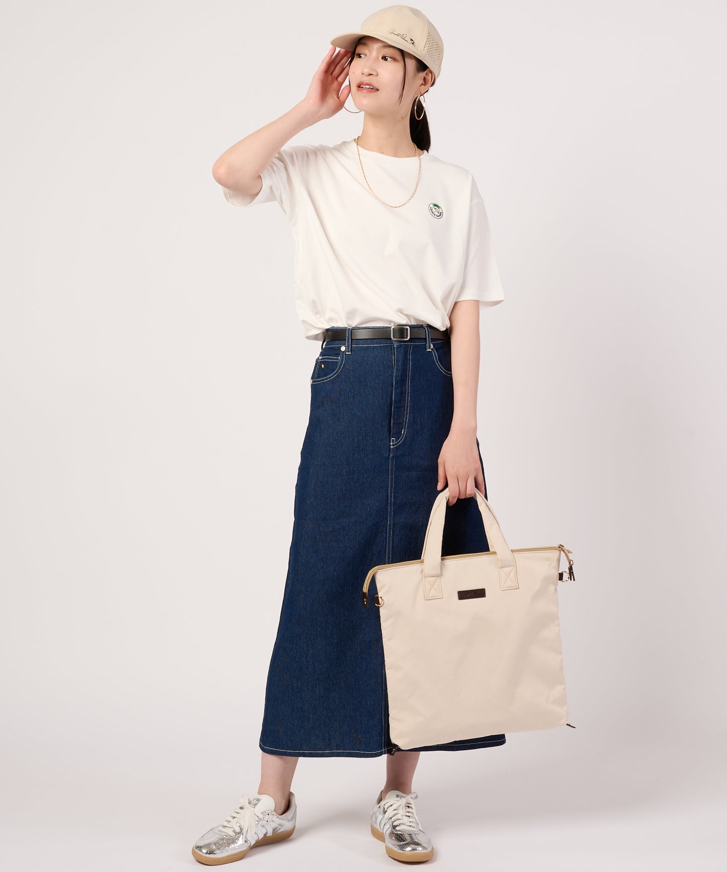 【接触冷感/UVカット】スムース　シェア　ワッペンTシャツ