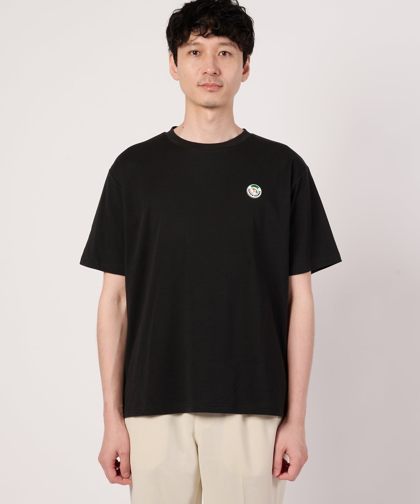 【接触冷感/UVカット】スムース　シェア　ワッペンTシャツ